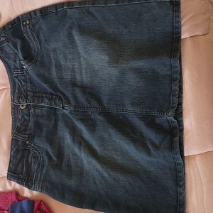 Sonoma denimj jean mini skirt 12 knee length